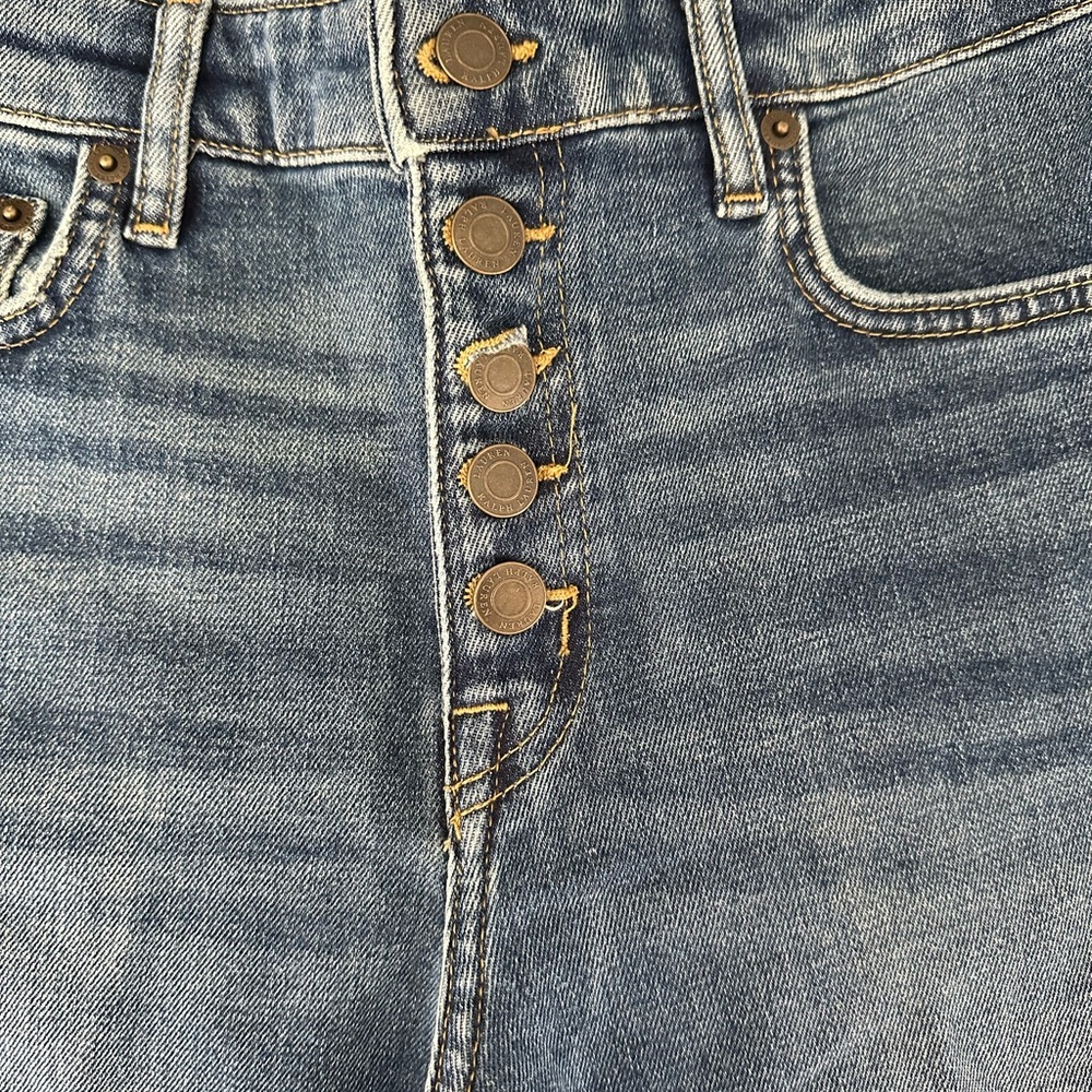 Ralph Lauren High-Rise Button-Fly Women’s Jeans - Medium Blue - Picture 2 of 8